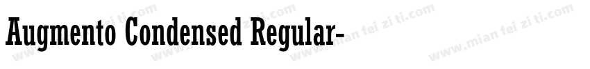 Augmento Condensed Regular字体转换